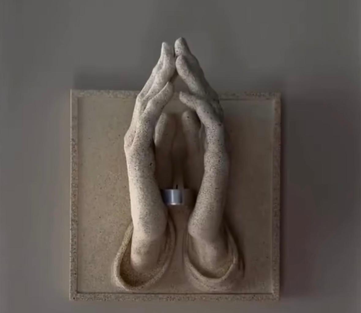 3d Hand candel holder